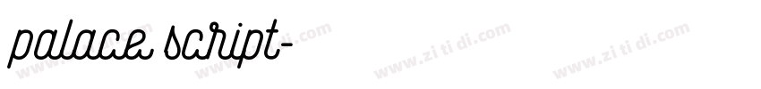 palace script字体转换